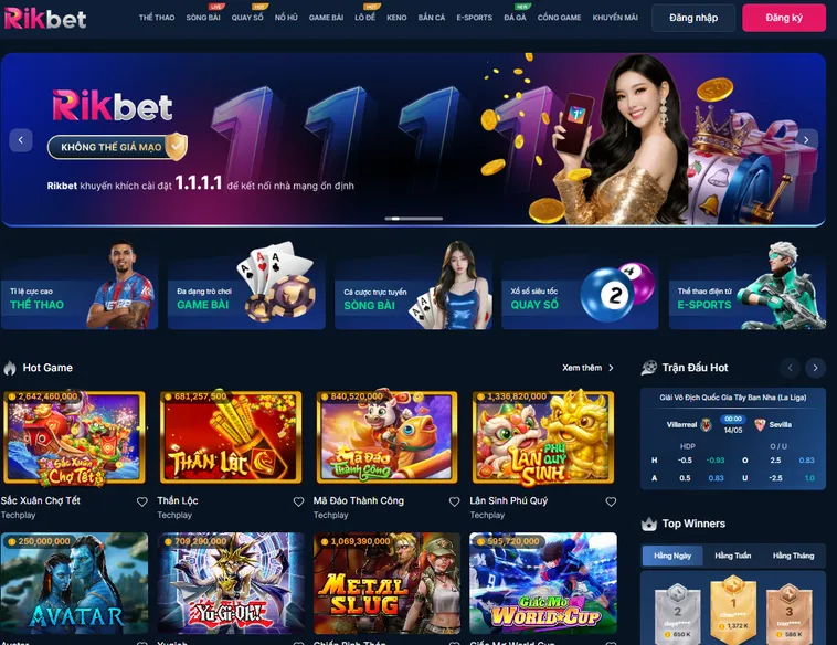 RikBet - nhà cái trực tuyến uy tín hàng đầu hiện nay, mang đến không gian cá cược đẳng cấp với tỷ lệ hoàn trả 1.5% và hệ thống bảo mật tuyệt đối.